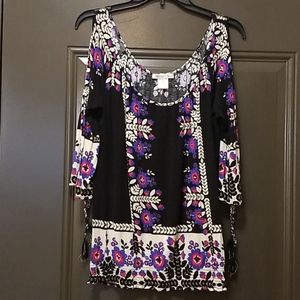 Arden B Casual Stylish Print Top. Sz. M.